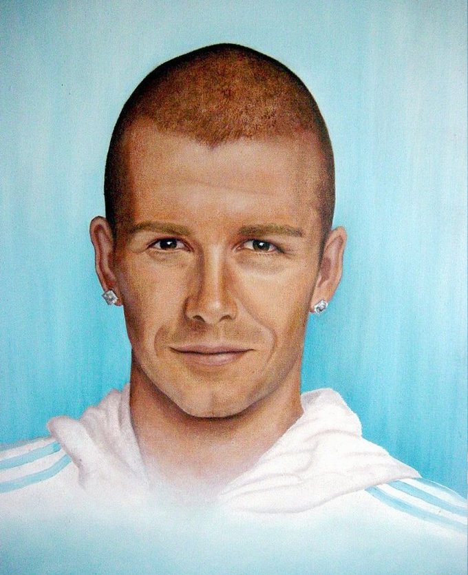 David Beckham Painting - Click to enlarge