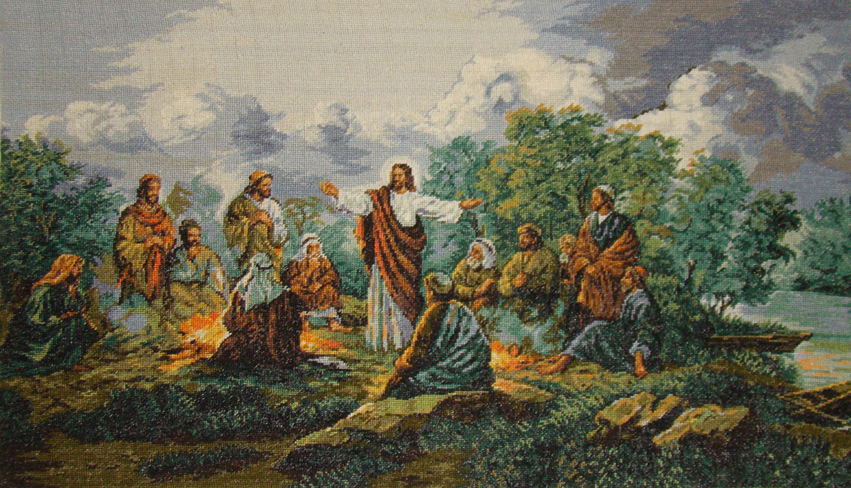 Jesus with the apostles - Click to enlarge