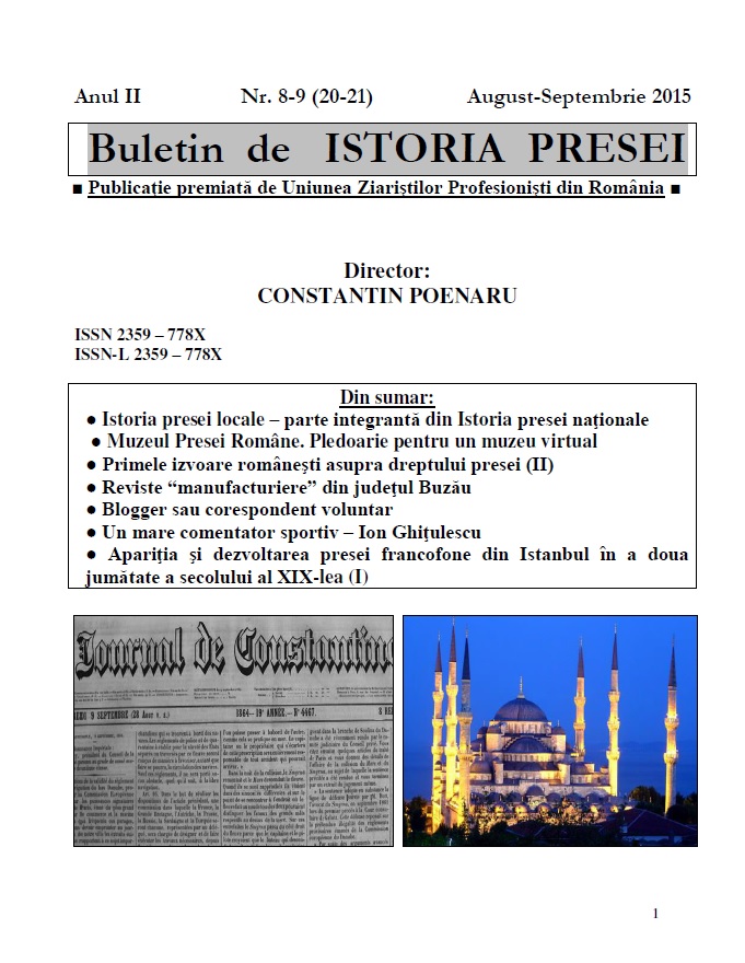 Buletin de ISTORIA PRESEI