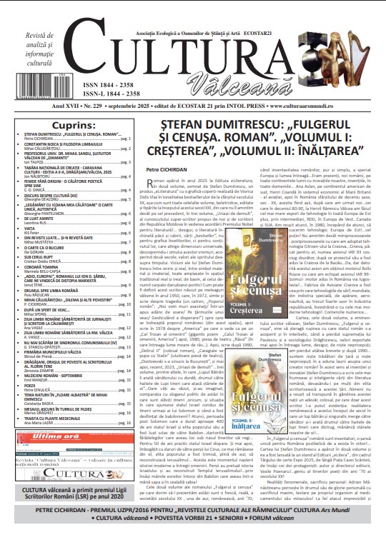 Cultura Valceana sept 2025 Cultura Valceana sept 2025
